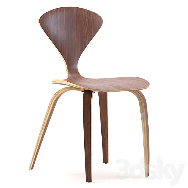 Satine dining chair 3D Model Satine dining chair 3D Model