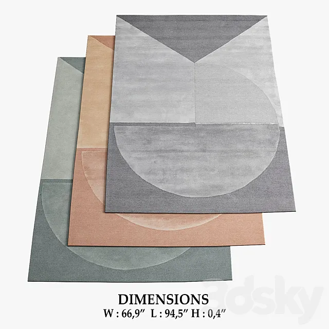 Satomi Rugs_237 3D Model Satomi Rugs_237 3D Model