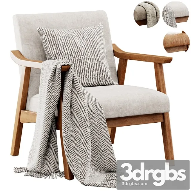 Saul Armchair By Mercury Row 3D Model Download