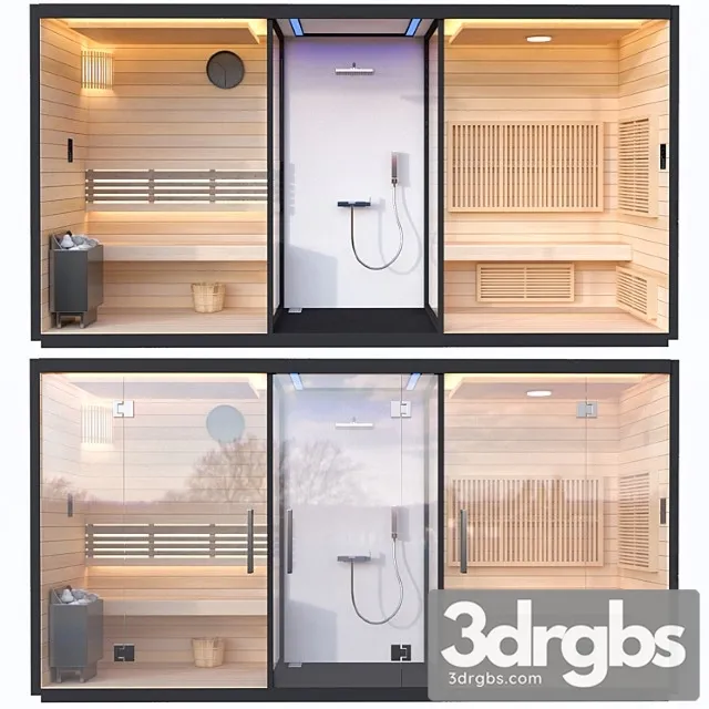 Sauna 4 1 3D Model Download Sauna 4 1 3D Model Download