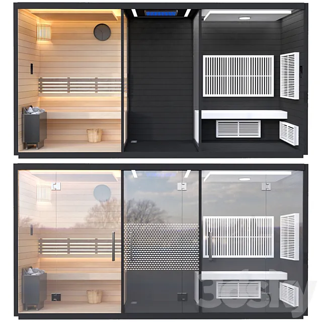 Sauna 5 3D Model