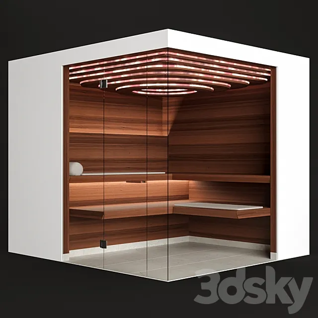 Sauna Klafs Aurora 3D Model Sauna Klafs Aurora 3D Model
