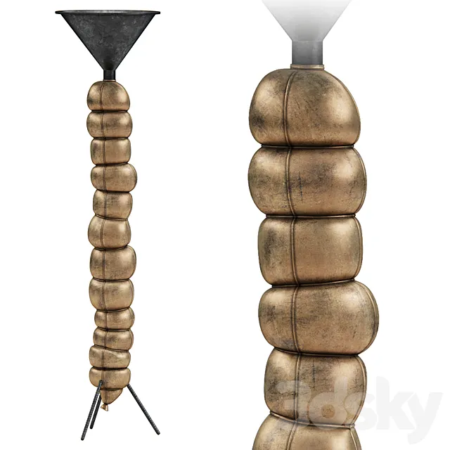 Sausage With Funnel Lamp by Atelier Van Lieshout 3DModel