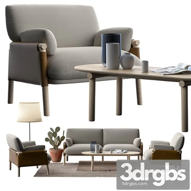 Savannah sofa 2 3D Model Download