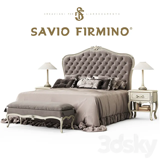 Savio Firmino 3141 Bed 3DModel Savio Firmino 3141 Bed 3DModel