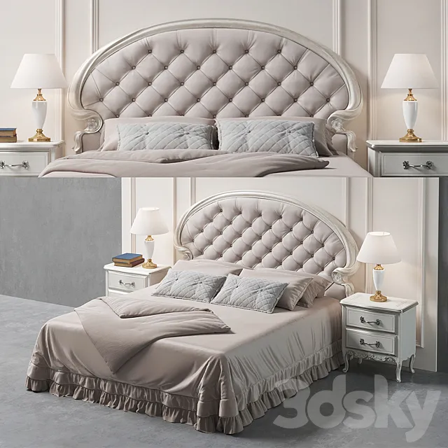 Savio Firmino Bed 1991 and 1953 3DModel Savio Firmino Bed 1991 and 1953 3DModel