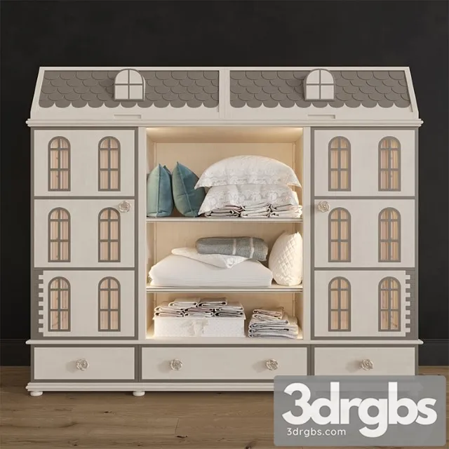 Savio Firmino Dolls Wardrobe 3D Model Download