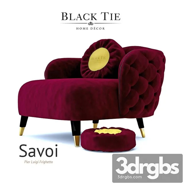 Savoy Armchair 1 3D Model Download