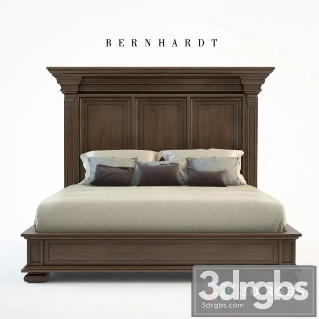 SAWA Bernhardt Huntington Panel Bed 3D Model Download SAWA Bernhardt Huntington Panel Bed 3D Model Download
