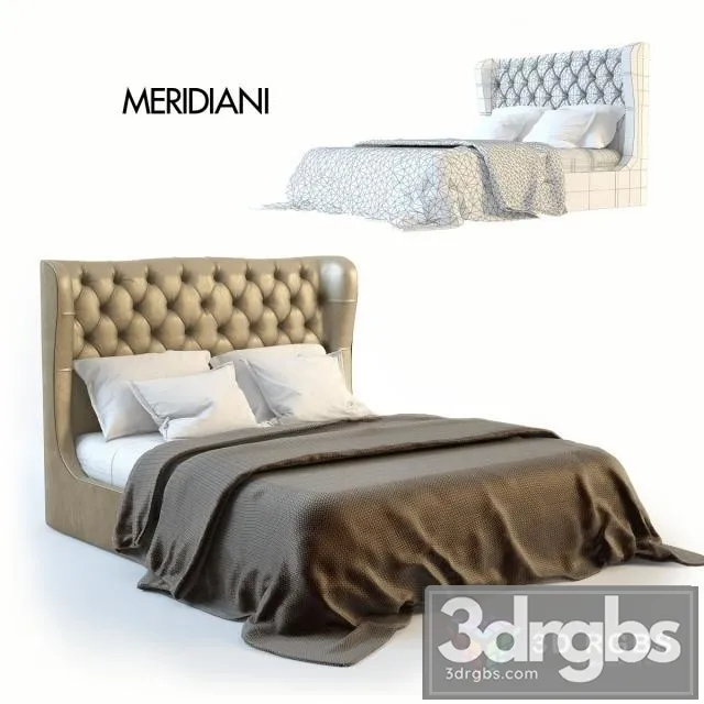 Sawa Meridiani Loren Bed 3D Model Download Sawa Meridiani Loren Bed 3D Model Download
