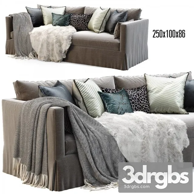 SC Bordeaux Sofa 3D Model Download