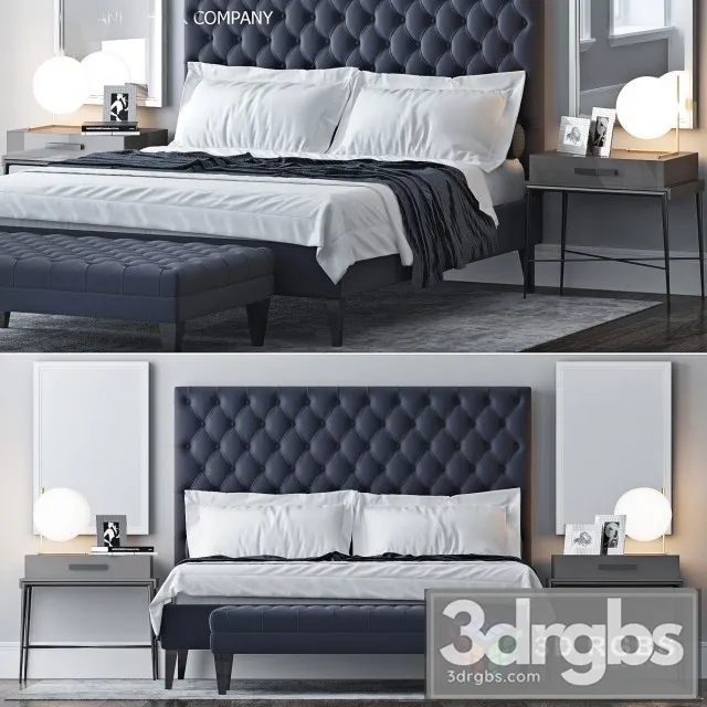 SC Neoclassic Luxury Bed 3D Model Download SC Neoclassic Luxury Bed 3D Model Download