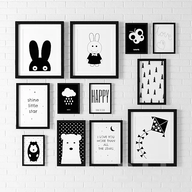 Scandi pictures 3DModel Scandi pictures 3DModel