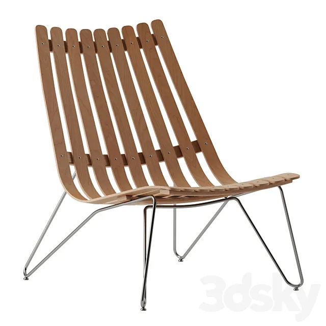 Scandia Nett chair by Fjordfiesta 3D Model