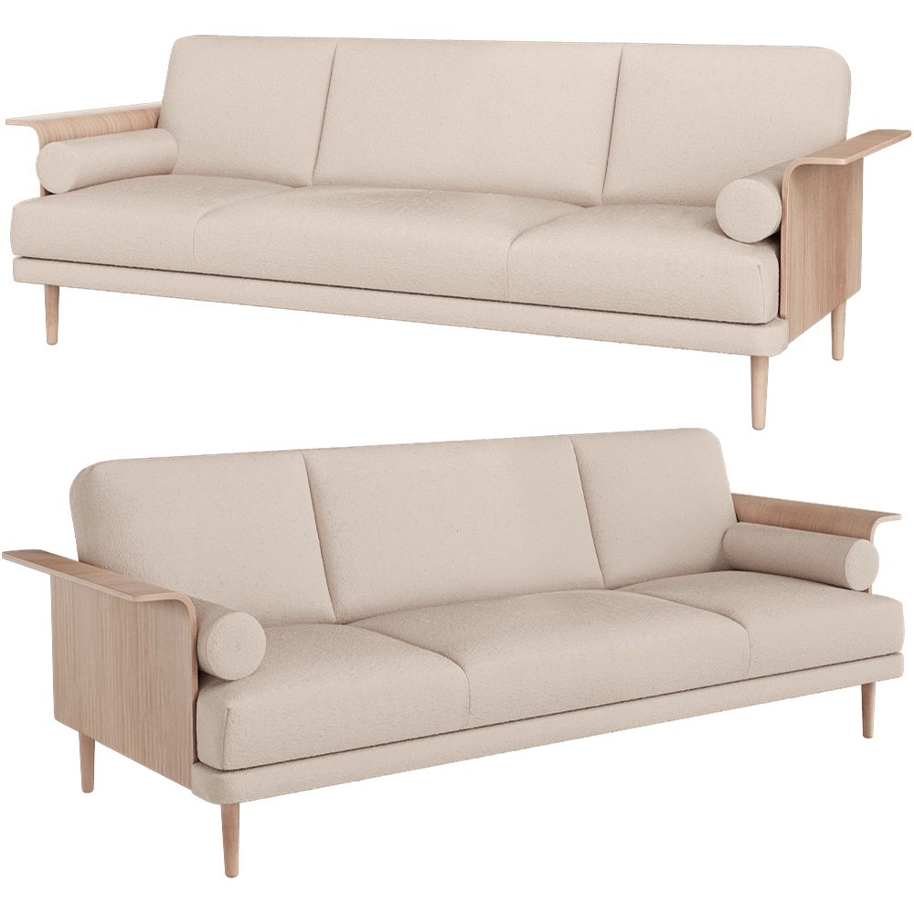 Scandicsofa – Sofa Svala 3-seater 3D Model