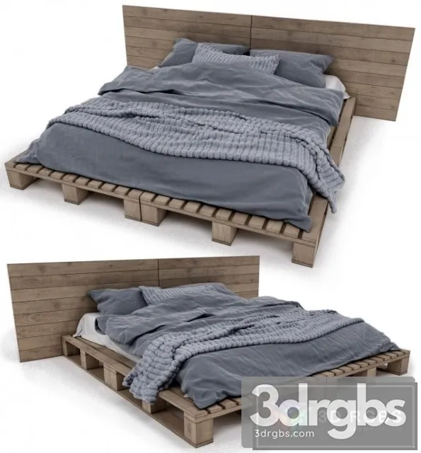 Scandinavian Bed 2 3D Model Download Scandinavian Bed 2 3D Model Download