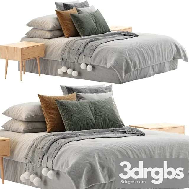 Scandinavian Bed 22 3D Model Download Scandinavian Bed 22 3D Model Download