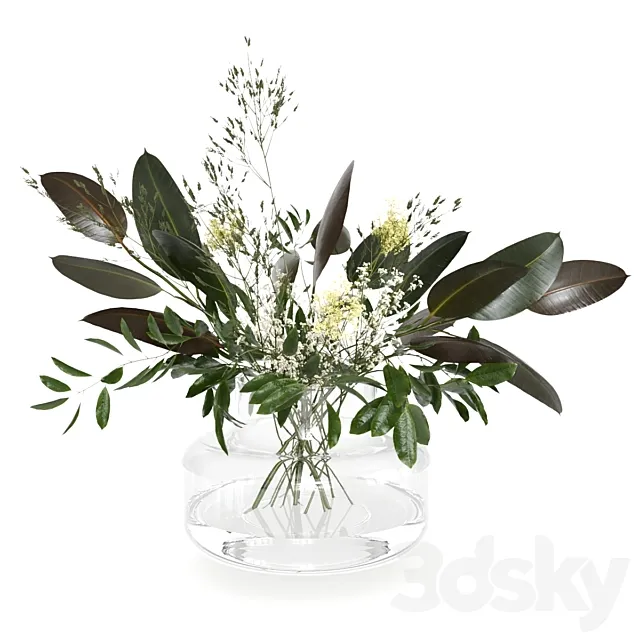 Scandinavian bouquet 3D Model Scandinavian bouquet 3D Model