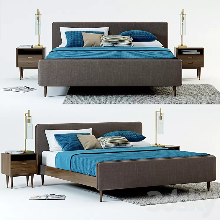 Scandinavian Designs Holfred Bed 3D Model