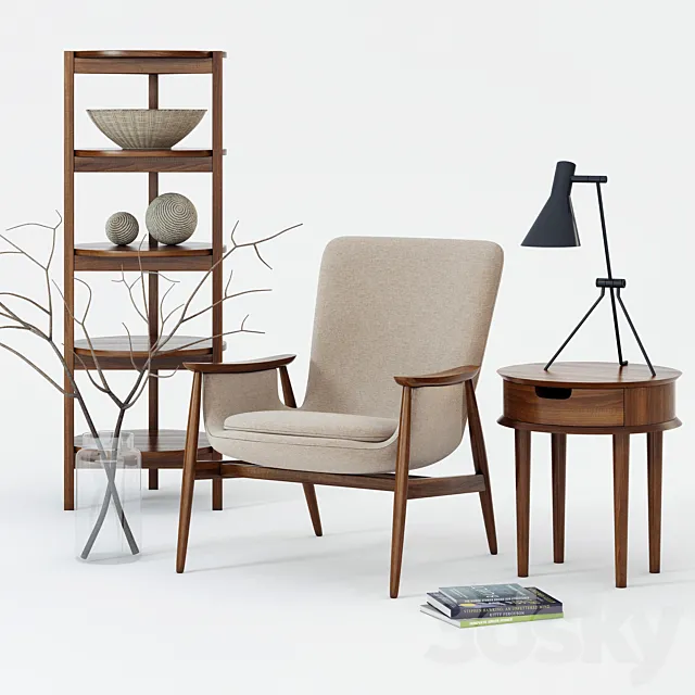 Scandinavian Designs Klemens Chair 3D Model Scandinavian Designs Klemens Chair 3D Model