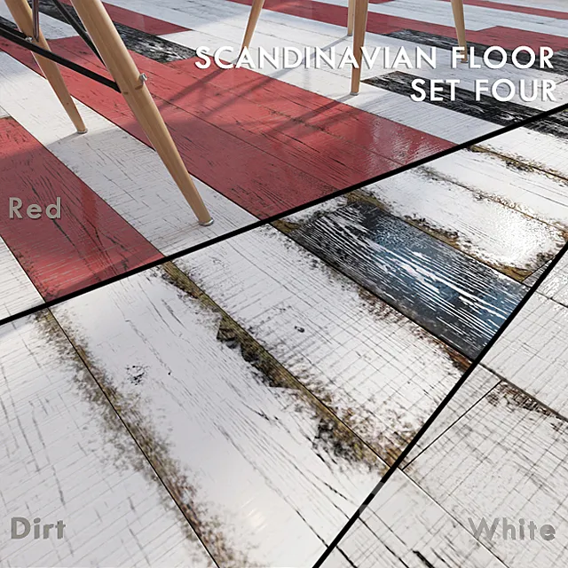 Scandinavian floor set 4 3D Model Scandinavian floor set 4 3D Model