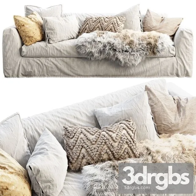 Scandinavian Monaco Sofa 3D Model Download