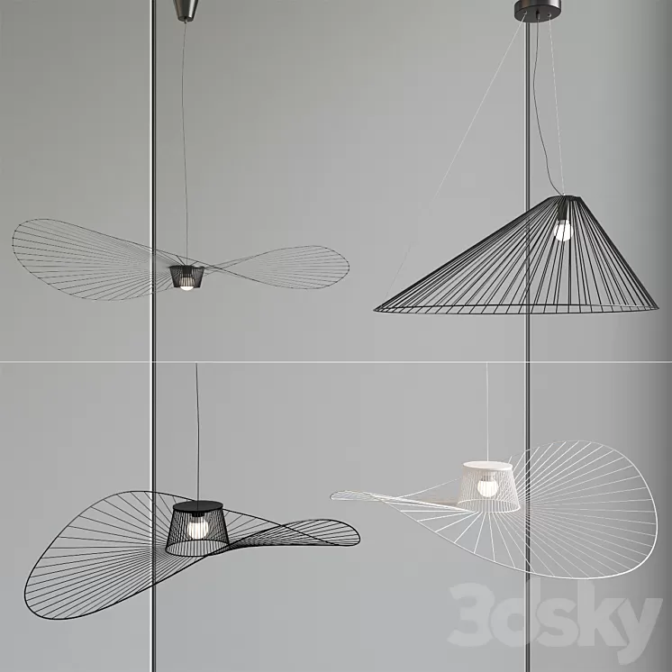 Scandinavian pendant lamps 025 3D Model Scandinavian pendant lamps 025 3D Model