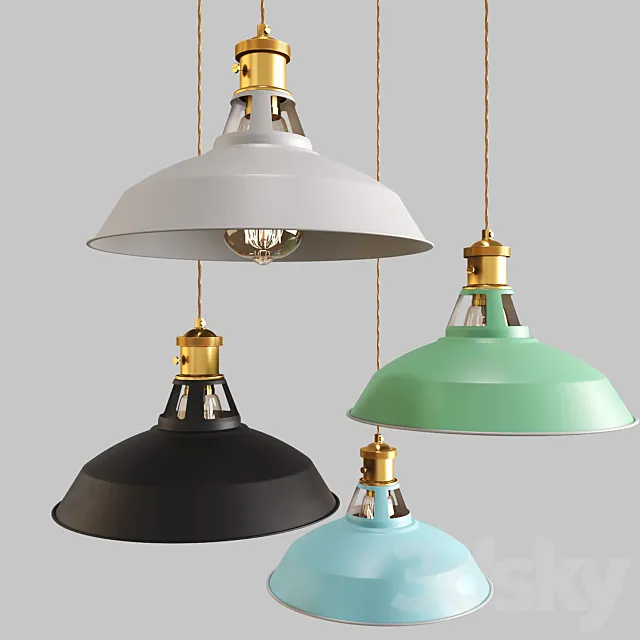 Scandinavian pendant lights 044 3D Model Scandinavian pendant lights 044 3D Model