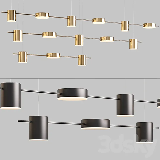 Scandinavian pendant lights 056 3D Model