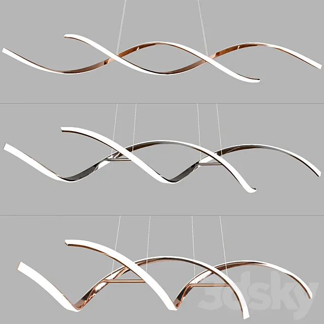 Scandinavian pendant lights 060 3D Model