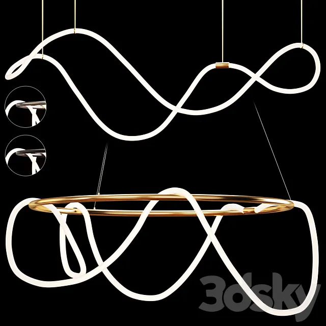 Scandinavian pendant lights 143 3D Model