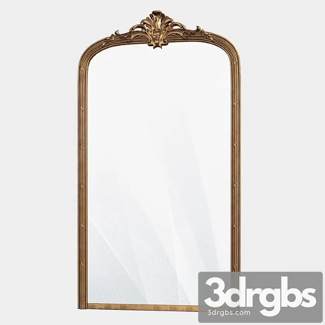 Scandinavian Retro Mount Mirror 3D Model Download