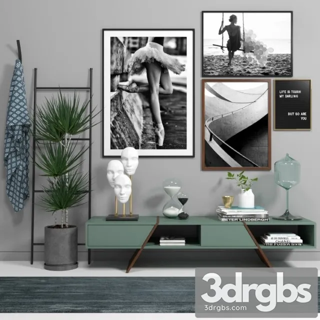 Scandinavian Set 001 3D Model Download Scandinavian Set 001 3D Model Download