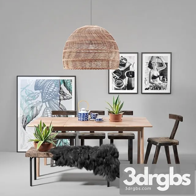 Scandinavian Set 003 2 3D Model Download