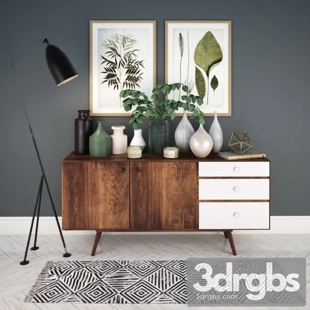 Scandinavian Sideboard 3D Model Download