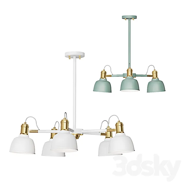 Scandinavian style ceiling chandelier VINLAND CH 3DModel