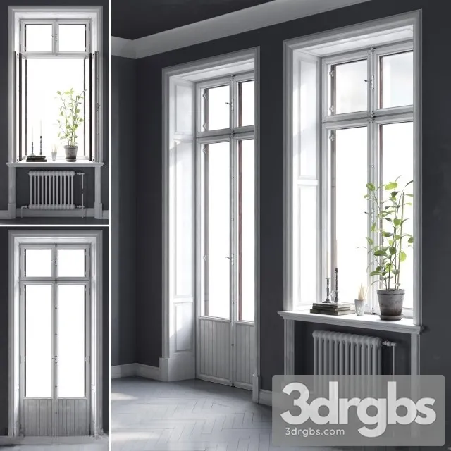 Scandinavian Windows 3D Model Download