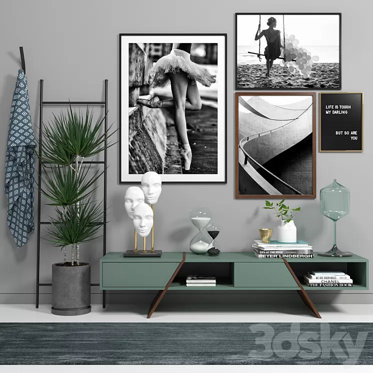 Scandinavian_set_001 3D Model