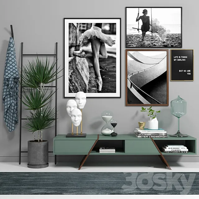 Scandinavian_set_001 3DModel