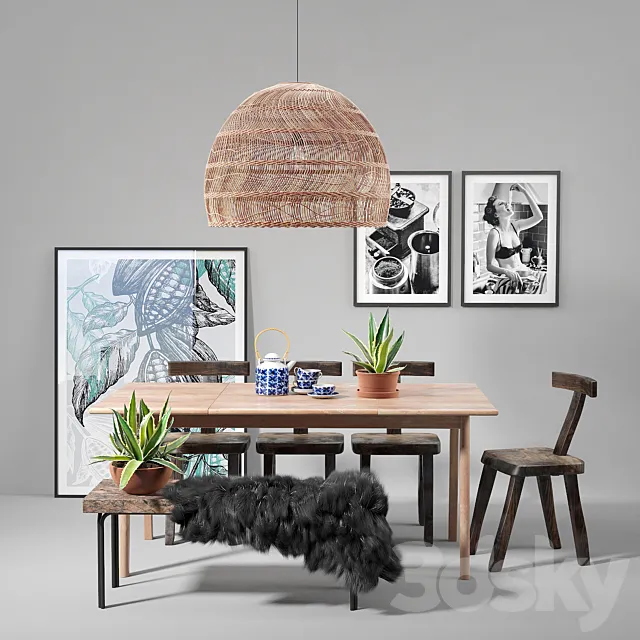 Scandinavian_set_003 3DModel