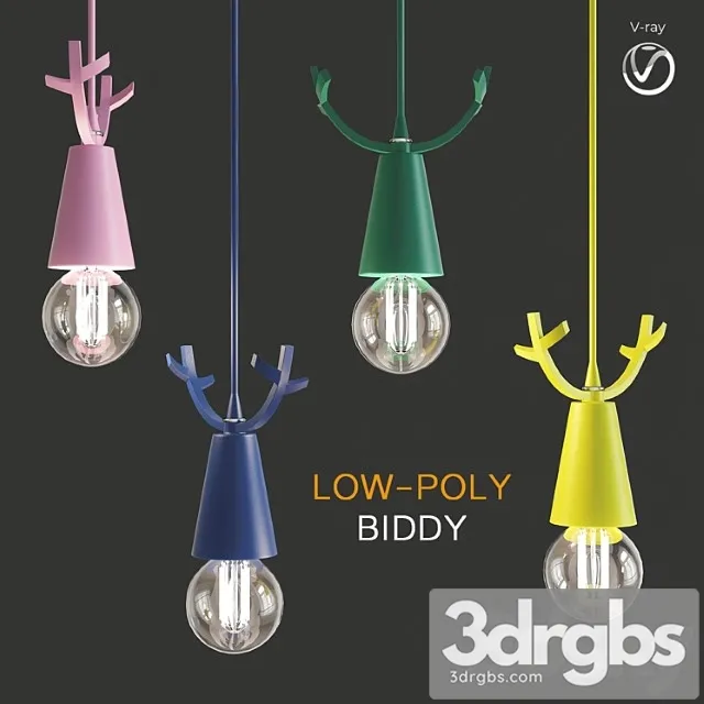 Scandlight biddy chandelier (low poly) 3D Model Download Scandlight biddy chandelier (low poly) 3D Model Download