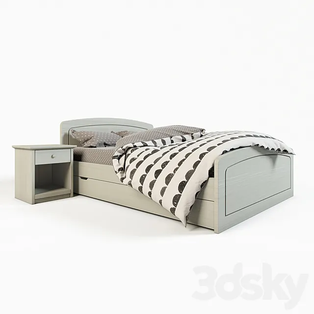 Scandola bed 3DModel Scandola bed 3DModel
