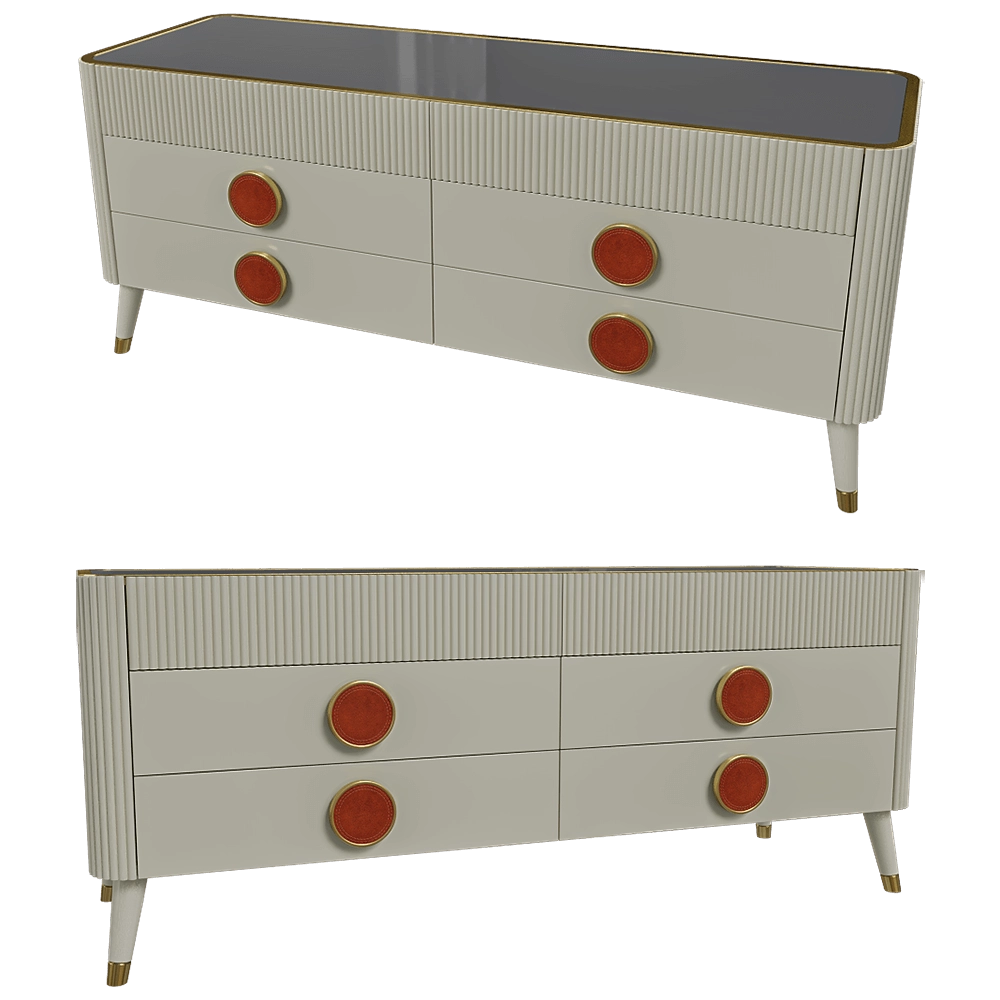 SCAPPINI HOME – Chest of drawers DOUBLE 3D Model SCAPPINI HOME – Chest of drawers DOUBLE 3D Model