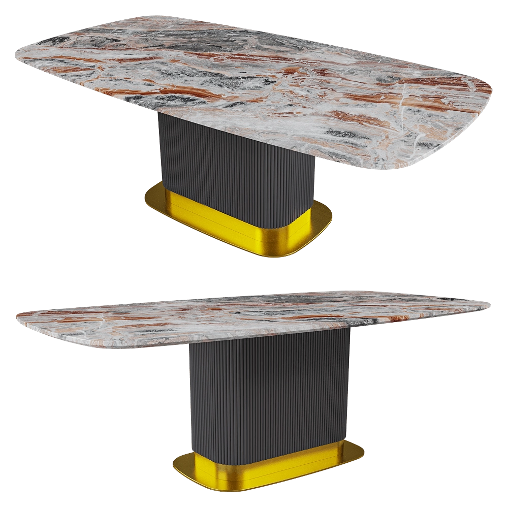 SCAPPINI HOME – Dining table Rock 3D Model SCAPPINI HOME – Dining table Rock 3D Model