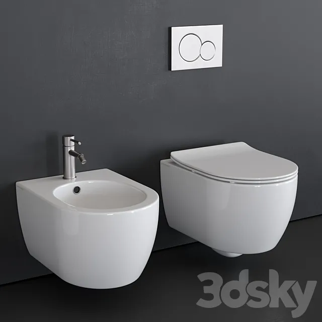 Scarabeo Ceramiche Moon art.5520 art.5521 3DModel