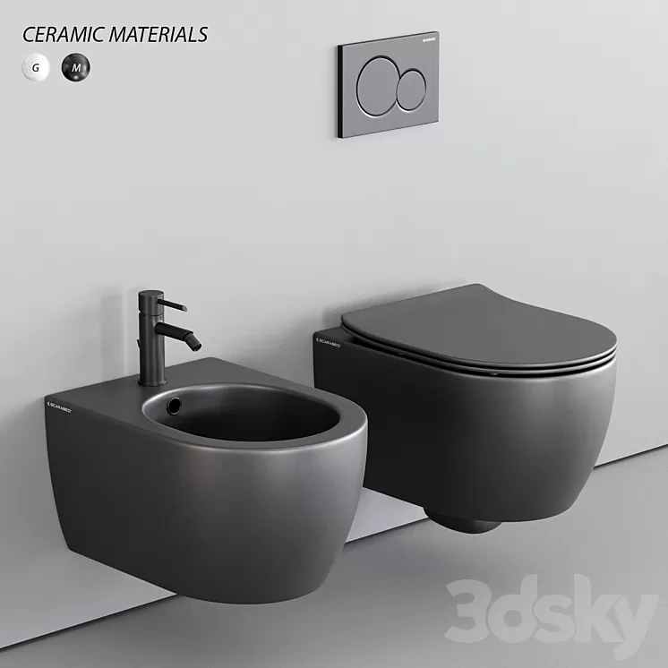 Scarabeo Ceramiche Moon Wall-Hung WC 3D Model