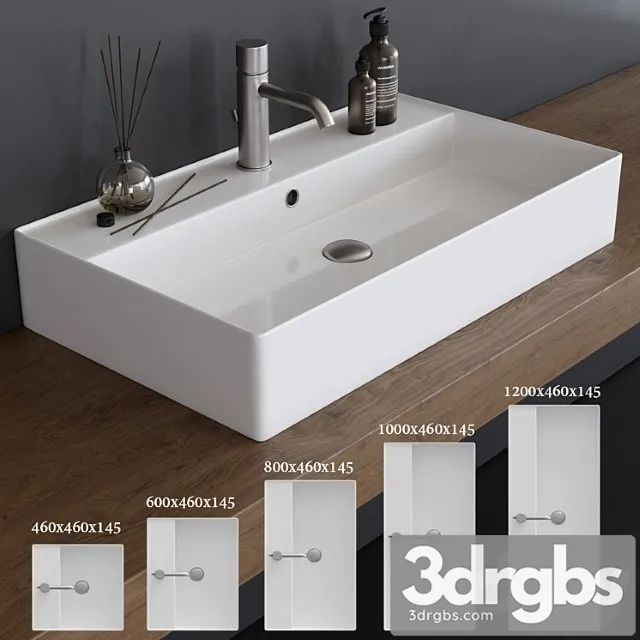 Scarabeo Ceramiche Teorema 2.0 Washbasin 3D Model Download