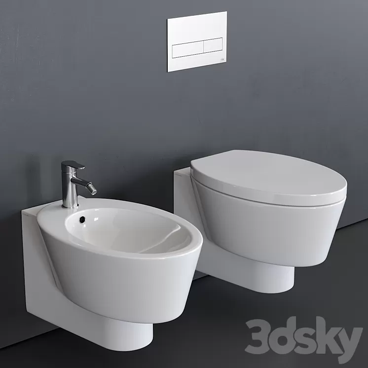 Scarabeo Ceramiche Wish Wall-Hung WC 3D Model