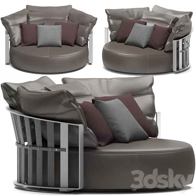 Scarlett Sofa Poltrona Frau 3D Model Scarlett Sofa Poltrona Frau 3D Model