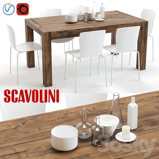 scavolini agape and chatty 3DModel
